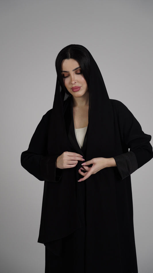 Very dark abaya